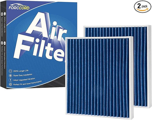 2-Pack HEPA Cabin Air Filter Fits for Ioniq 1.6L(2020-22 23), Kona Electric(19-22 23 24 25 26) Activated Carbon Cabin Filter Replacement for 97133K4000 Accessories