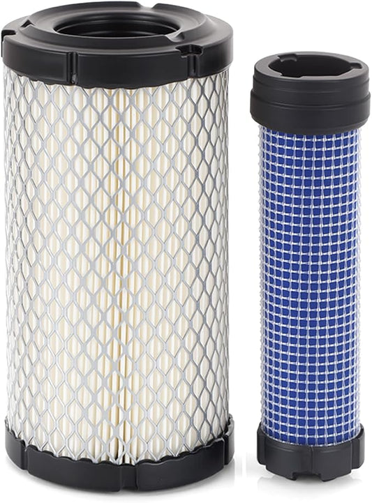 M113621 M123378 Inner & Outer Air Filters Set - Fit for Donaldson P822686 Fleetguard AF25550 John Deere M123378 M113621 Kawasaki 11013-1290 11013-7029 11013-7048 6449 RS3715 46449