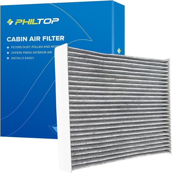 PHILTOP ACF269 (CF11174) Cabin Air Filter, Replacement for Fusion (2010-2012), Lincoln (2010-2012), Mercury (2010-2011), Premium Cabin Filter with Activated Carbon Filter Up Dust Pollen Odor