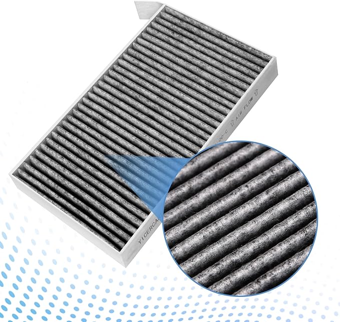 Tesla Model Y Air Filter Model 3 Cabin Air Filter with Activated Carbon, HEPA Filter Replacement Kit Tesla Accessories 2016-2024, 2 Pack
