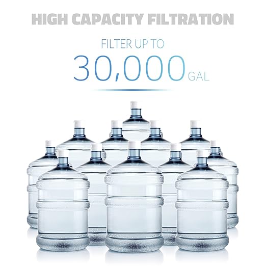 iSpring Whole House Water Filter System, Highly Reduces up to 99% Chlorine, Sediment, Taste, Odor, 3-Stage Whole House Water Filtration System, Model: WCB32O, 3/4" NPT Inlet/Outlet