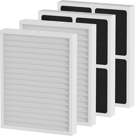 4 Pack 30920 Air Filter Replacement MERV-13 Compatible with Hunter HEPAtech 30920 fits 30050 30054 30055 30065 30070 30071 30075 30080 30177 30832 30882 30883 37055 37065, Air Cleaner Purifiers