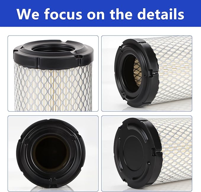 M113621 Air Filter - Replacement for NAPAA 6449 John Deere M113621 Fleetguard AF25550 WIX 46449 Donaldson P822686 Kawasaki 11013-1290 11013-7029 11013-7048