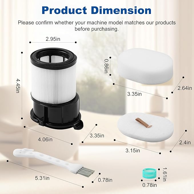 IP3251 IP3252 IP3124 HEPA Filter Replacement Compatible with Shark IP3251 Cordless PowerDetect Clean Empty Lightweight Stick Vacuum and Shark IP3251C PowerDetect Auto Empty System Dock (1 Pack)