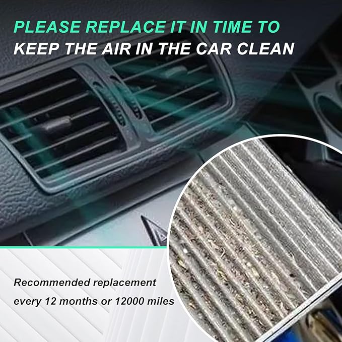 Cabin & Engine Air Filter for TUCSON (2016-2021), SPORTAGE (2017-2022). Replacement for 97133-D1000, CF12160, CA12065