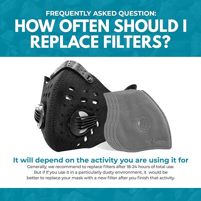 10 pcs of Activated Carbon PM2.5 Mask Filters and 4 Exhaust Valves - Non-Woven Air Pollution Face Mask Filters Inserts - Anti Haze Dustproof Replacement Filter for Face Mask Breathing Insert 5 Layers