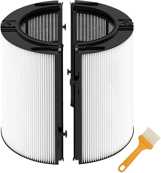 2-in-1 360° Combi Glass Carbon Replacement Filter for Dyson Air Purifier TP06 TP09 TP10 HP07 TP7A HP06 TP07 HP10 PH01 PH02 Pure Cool Hot Fan, Part No. 970341-01, 965432-01
