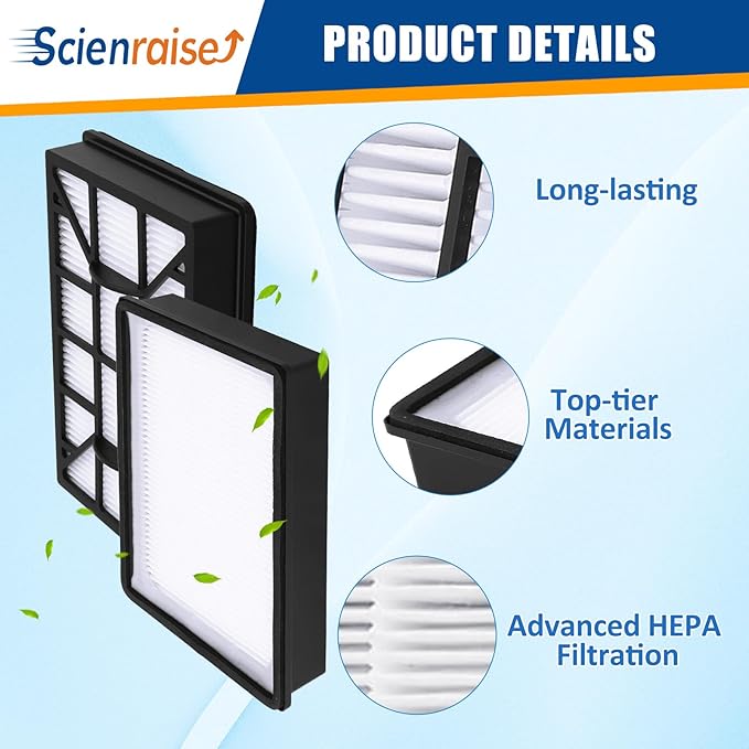 EF-12 HEPA Media Vacuum Cleaner Exhaust Air Filter Compatible with Kenmore 62731 52731 Canister Vacuum 81615 81614 BC4026, Part# 591021101