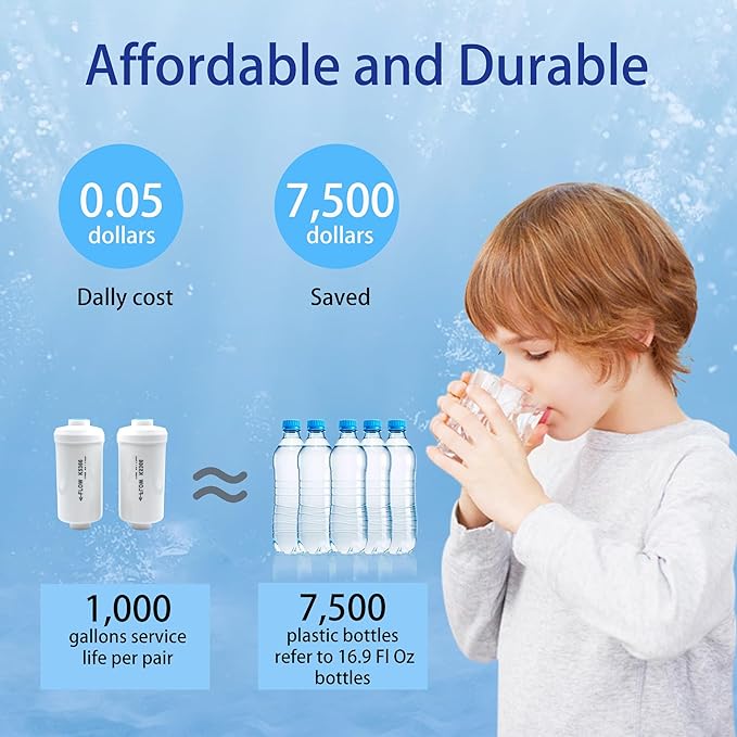 Fluoride Filter, Replacement for Berkey® PF-2® Fluoride and Arsenic Reduction Elements, Compatible with Berkey® Gravity Filtration System, Natural Defluorination Filter Material, Pack of 2