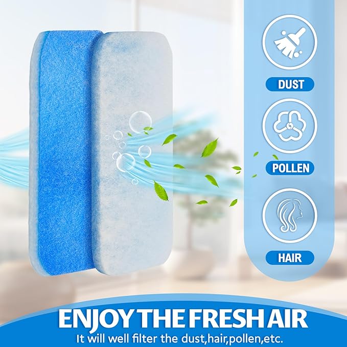 10 Pack RV AC Filters for Air Conditioner Vent 10 RV Filters Replacement for Air Conditioner Vent Compatible with MERV 6 AC Filter(12.9 x 5.5 Inch)