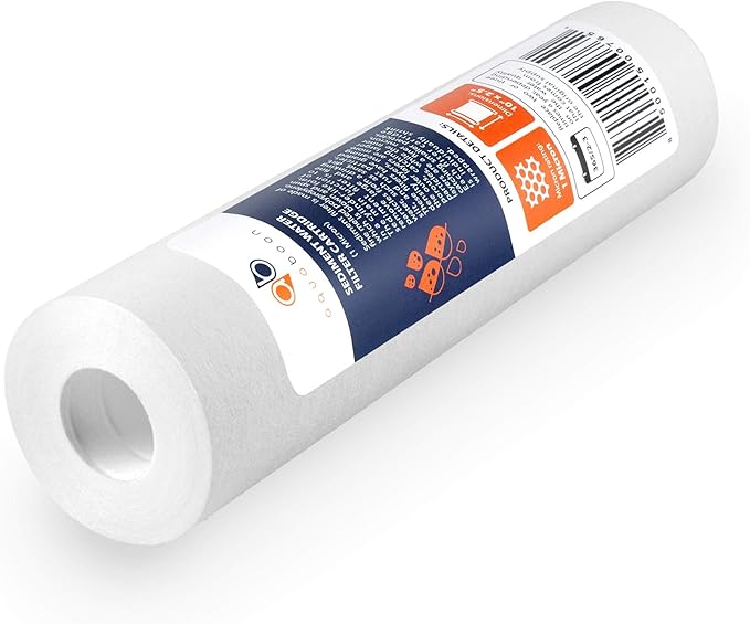 Aquaboon 10” x 2.5” Whole House and Reverse Osmosis Sediment 1 Micron Water Filter Cartridge | COMPATIBLE WITH: Culligan P1, Pentek P1, PD-1-934, P5, AP110, WFPFC5002, CFS110, RS14, WHKF-GD05 (4-PACK)