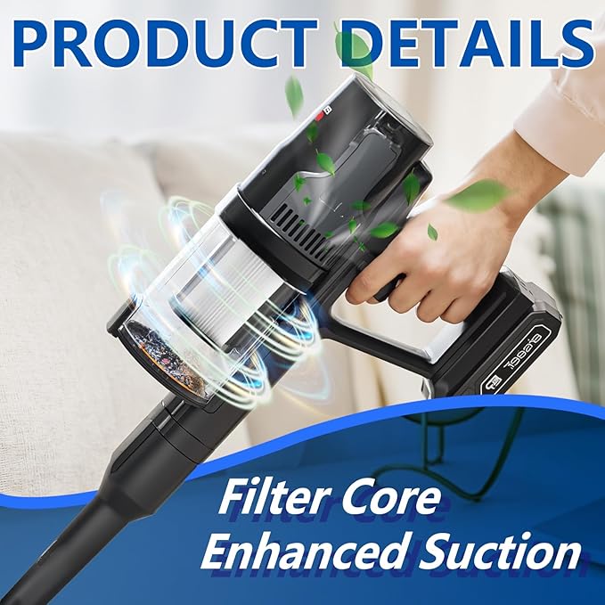 6 Pack Vacuum Filters Replacement Kit Compatible with Bissell Cleanview XR Pet 300W 3797V / CleanView XR 200W 3789U Cordless Vacuum,6 HEPA Filters Replace Part#1638010