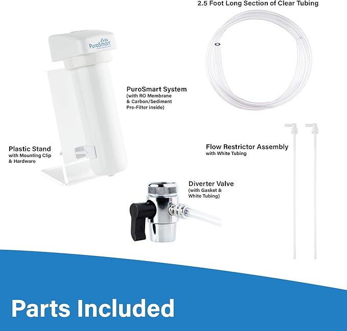 PuroSmart High Flow RO System, Counter Top Home Water Treatment System | Compact Countertop RO System | Great for Apartments & Rentals | Applied Membranes PSCT50