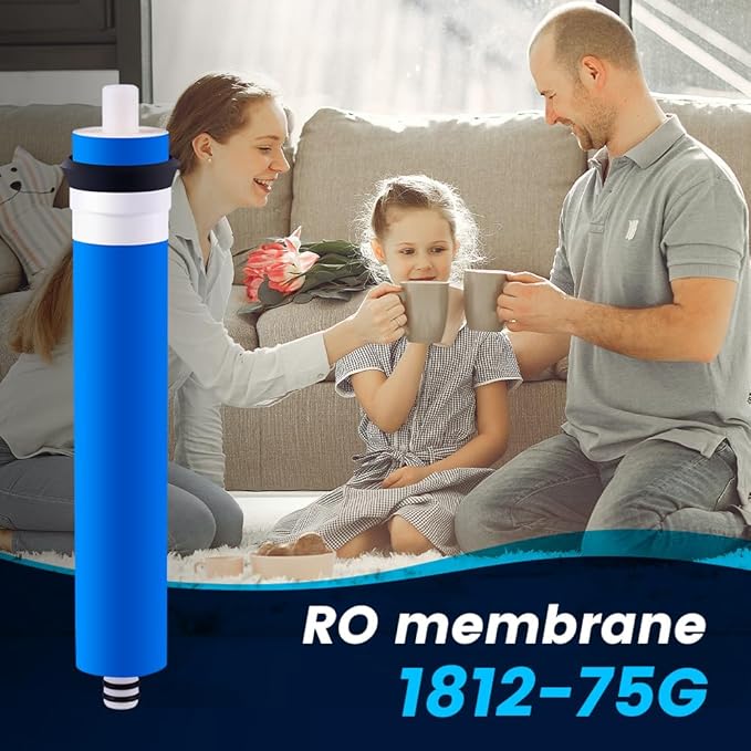 – Membrane for Reverse Osmosis Membrane GPD – Fits Under Sink RO Water Filtration System – Removes Bad Taste and Odor – Membrane Water Filter Replacement (75 GPD, Pack of 1)