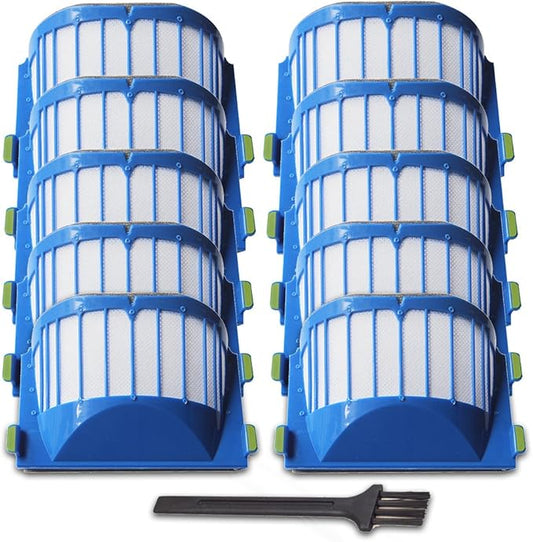 Replacement Parts 10 Aero Vac Filters Kit for iRobot Roomba 500 600 Series 536 550 551 614 620 630 645 650 655 660 665 670 671 675 677 680 685 690 692 694 695 Vacuum Cleaner Accessory