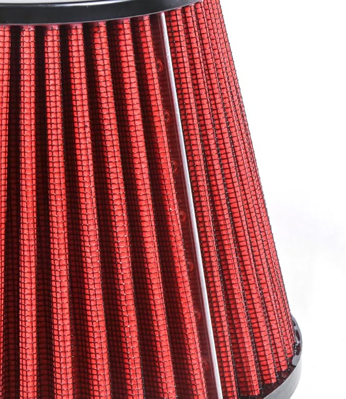 Kyostar 6" 152mm High Flow Inlet Cold Air Intake Cone Replacement Dry Air Filter Red