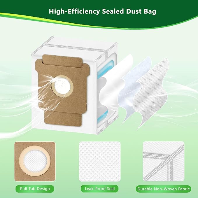 23PCS Replacement Parts Kit for iRobot Roomba Plus 505/405 Combo Robot Vacuum, Includes 2 Roller Brushes, 4 Mop Pads, 4 HEPA Filters, 6 Side Brushes, 6 Vacuum Bags, 1 Cleaning Tool