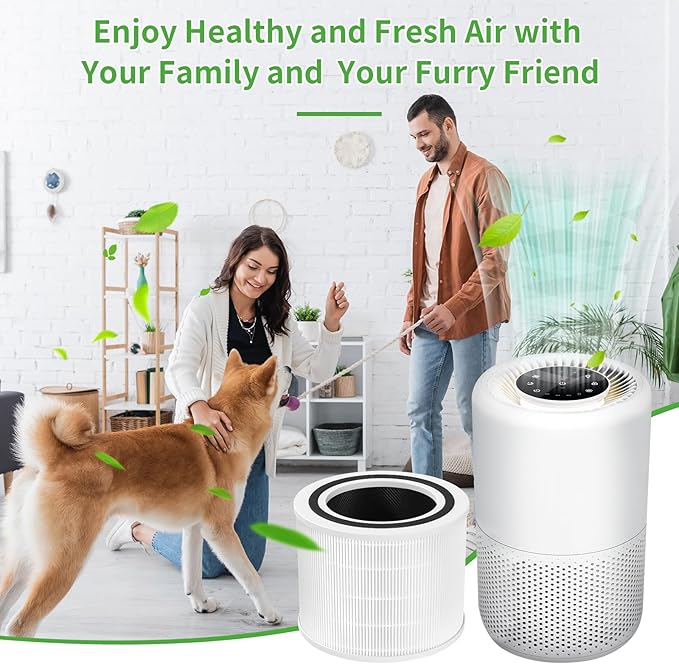 Core 200S Replacement Filter Fit for Levoit Air Purifier, Core 200S-RF 3-Stage Activated Carbon True H13 HEPA Replacement Filter Compatible with LEVOIT Core 200 Air Purifier, 1 Pack