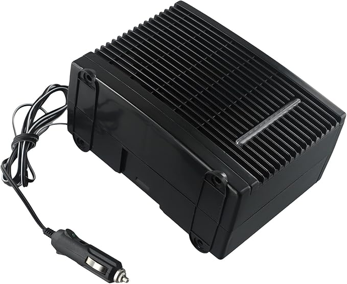 12V Portable Air Conditioner Fan with Water Cooling Tank for Car, Home, Camper, Boat, Travel, Quiet Low Power Air Cooler and Humidifier, Black