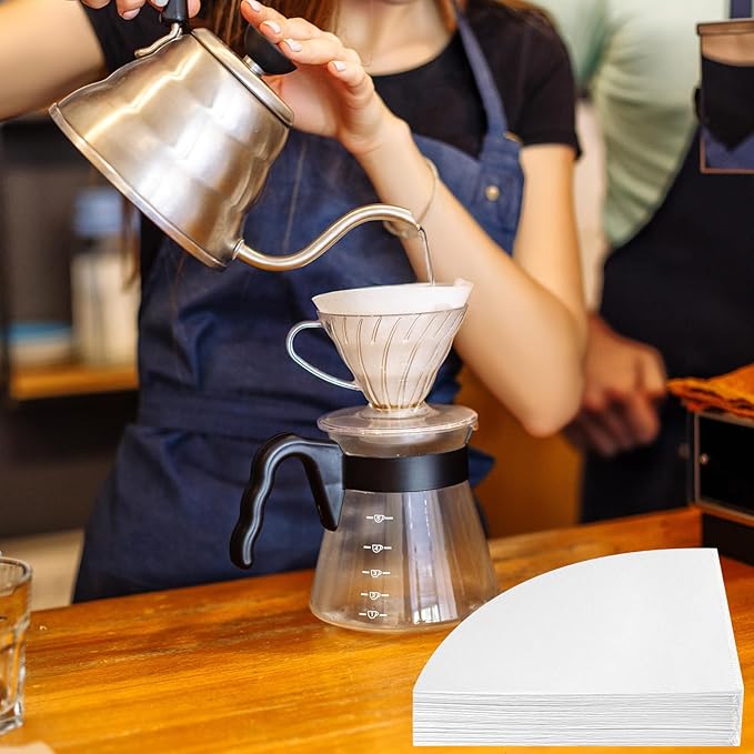 10" Fryer Oil Filter 75pcs Non Woven Cooking Oil Filter Grease Filters for Deep Fryer Maple Syrup Filter Cones White Beeswax Filters for Hotels Restaurants Cafes Food Trucks Kitchens