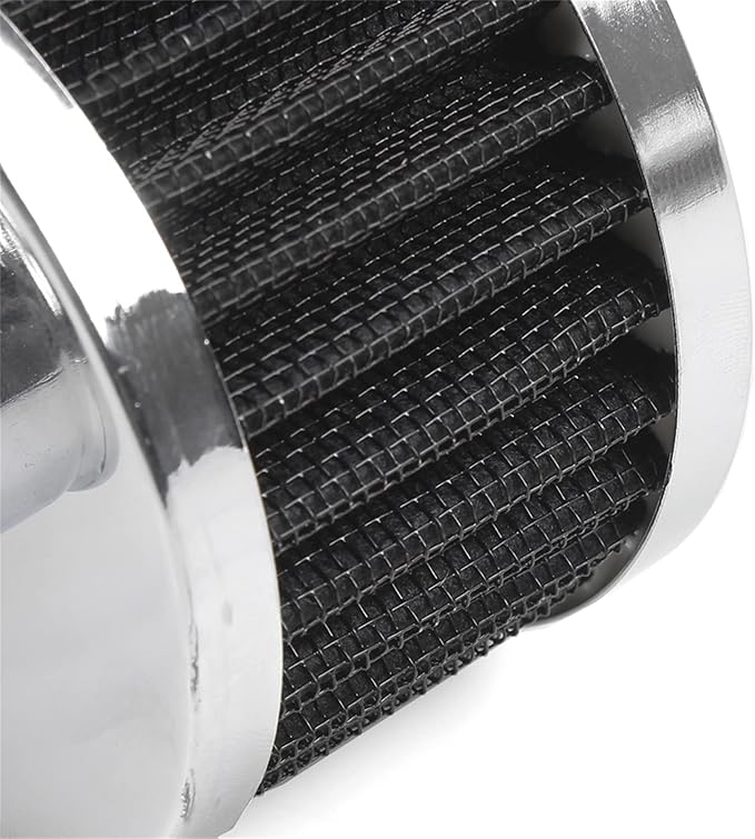 MUGE RACING 23mm Car Air Filter Universal Cold Air Intake Filter High Flow Vent Valve Cover Breather Filter (Black)