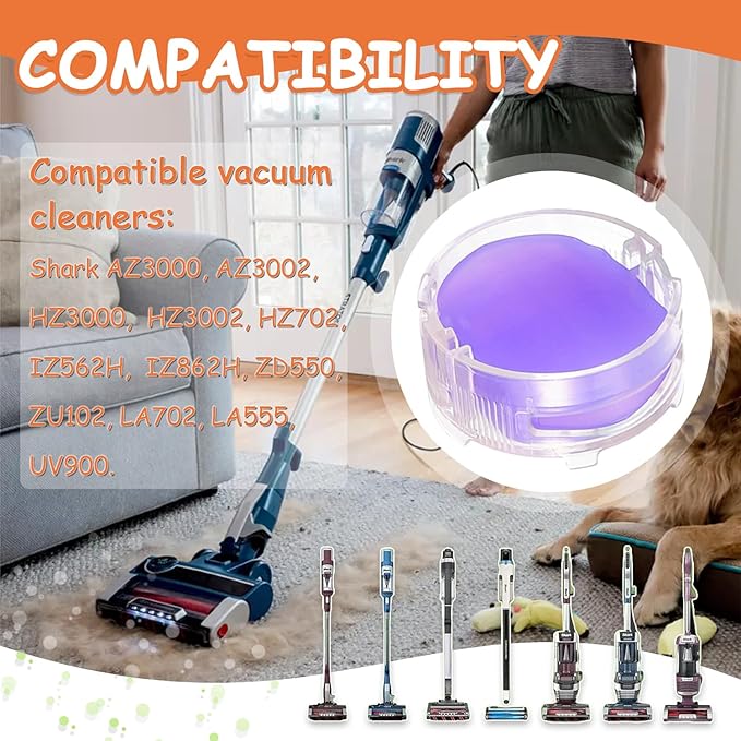 4Pack Odor Neutralizer Replacement Cartridge fit for Shark AZ3000 AZ3002 HZ3000 IZ862H IZ562H ZD550 ZU102 LA702 Odor Elimination Replacement 1541FC3000(Lemon/Bluebell/Lavender/Original)