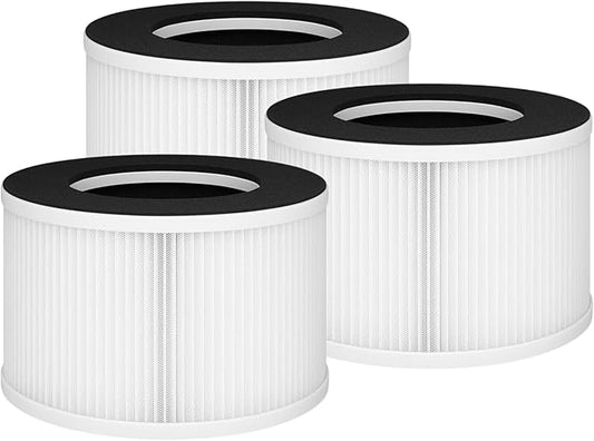 Nispira TD-1500 4-in-1 True HEPA Replacement Filters for Tredy Air Purifier TD-1500, 3 Packs