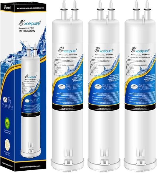 RFC6600A Refrigerator Water Filter Replacement for EDR3RXD1, Everydrop® Filter 3, 4396841, 4396710, Kenmore 46-9083,46-9030, 9030, 9083, KAD3RXD1, WHR3RXD1, 3PACK