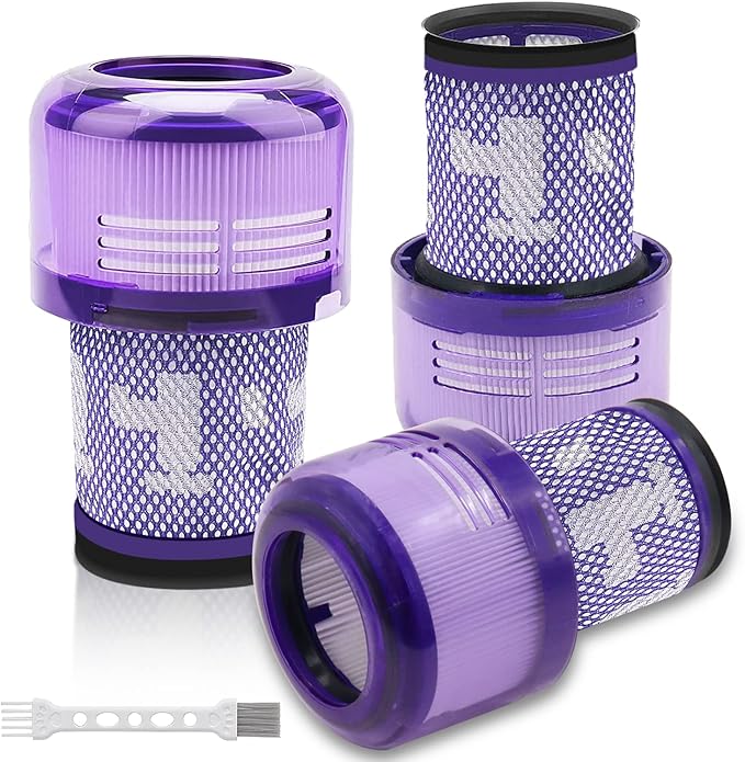 V12 Cordless Vacuum Filter Compatible with Dyson V12 Detect Slim, Removable and Washable V12 Replacement Filter, Part No.971517-01