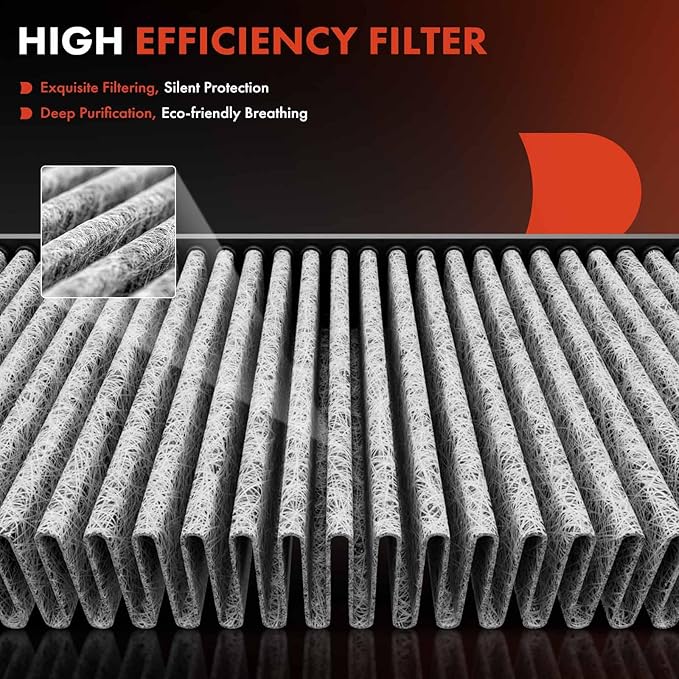 A-Premium 2-PC Cabin Air Filter with Activated Carbon Compatible with Chevrolet Camaro 2010 2011 2012 2013 2014 2015