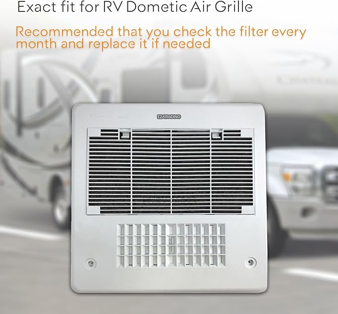 RV Premium Charcoal Activated Carbon Fiber Air Conditioner Filter - Air Duct AC Carbon Filter Replacement for RV AC Vent (6 Pack, 14" x 7.5")