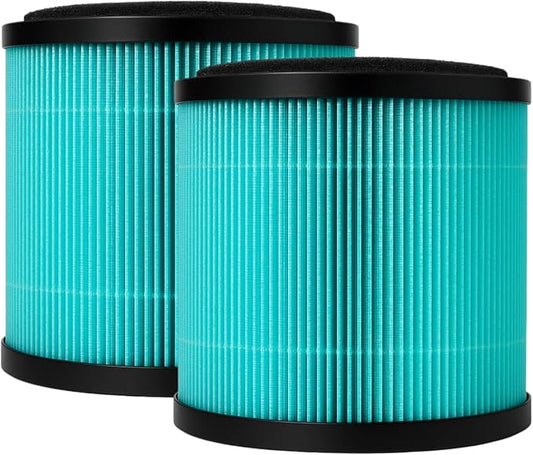 Nispira P40 Premium True HEPA Filter Replacement Compatible with KOIOS P40 Air Purifier | Removes Smoke, VOCs, Odor | 2 Pack