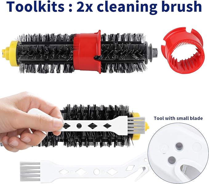 21 PCS Accessories for i Robot Roomba 692 694 536 551 552 564 585 589 595 614 618 620 650 651 660 665 680 690 Robot Vacuum, Replacement Parts Main Brush, Side Brush, Filter