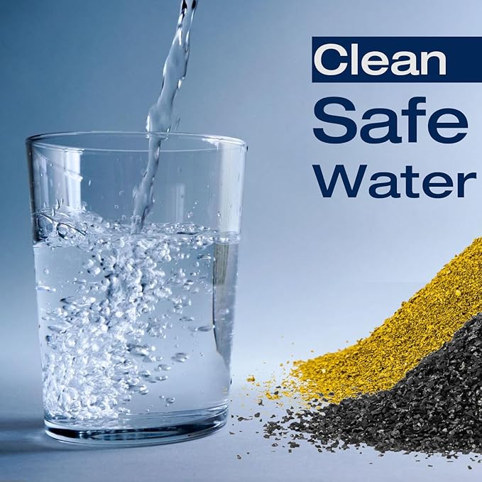 H&G Lifestyles KDF 55 Activated Granular Carbon Filter Media,Refill for RV Water Filter,Remove Heavy Metal Chlorine Odor Improve Water Taste,Water Filtration Replacement