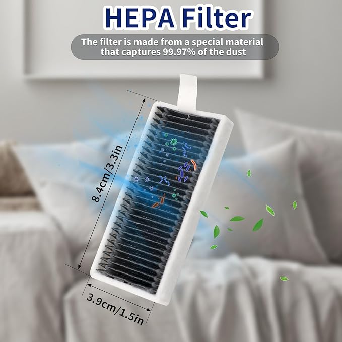 17 Pcs Accessories for ECOVACS DEEBOT X8 PRO OMNI Robot Vacuum Cleaner, Replacement Parts Main Brush, Side Brush, Washable Filter, Mopping Roller, Dust Bag