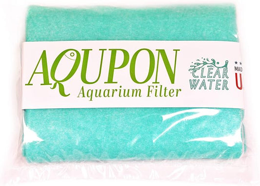 Aquarium Polishing Filter Pad 100 Micron - Ultimate Media Pads - Cut to Fit 24" by 36" - for Fish Tanks, Aquaculture, Hydroponics - USA Manufacturer (1 Pack)