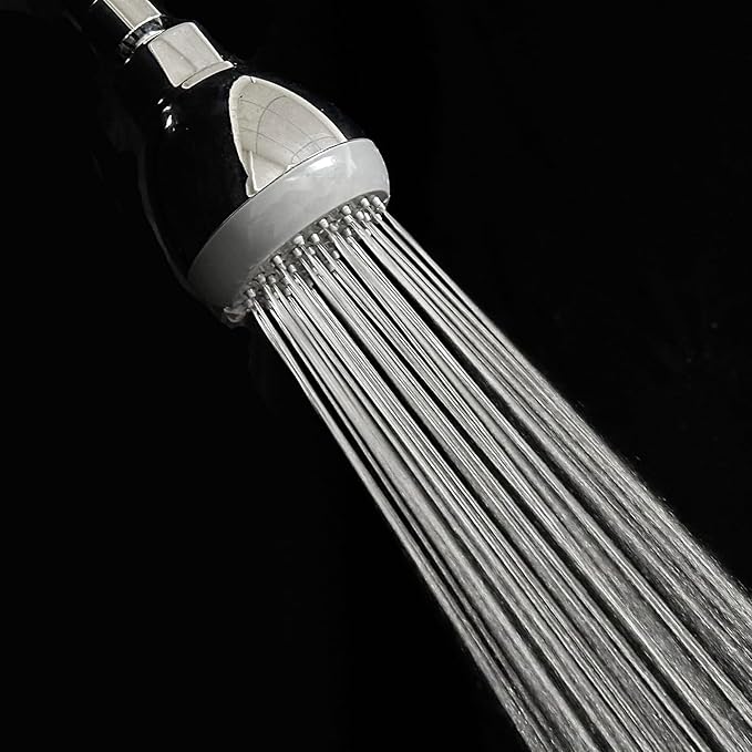 3" High Pressure Shower Head, Powerful Pressure Boosting Rain Showerhead, with Adjustable Swivel Brass Ball Joint for Relaxing and Comfortable Shower Experience (Chrome)