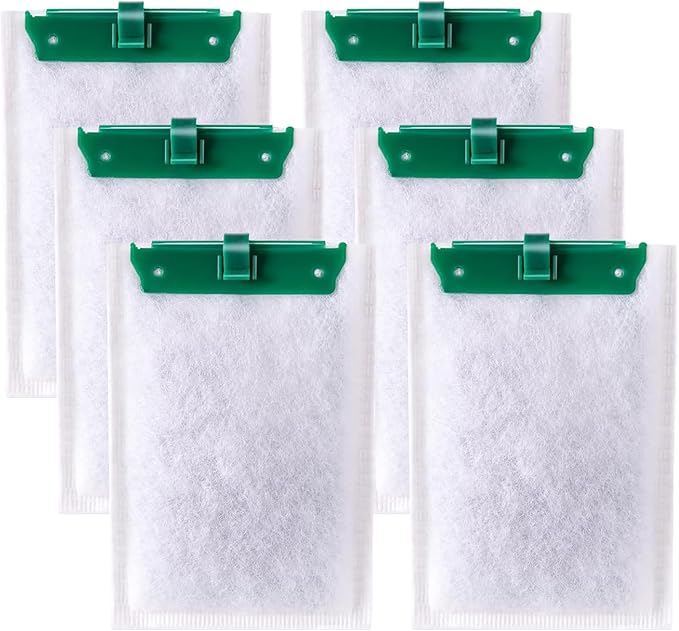 6 Pack Medium Filter Cartridges for Whisper Bio-Bag Filters, Aquarium Replacement Filter Cartridges for Whisper Filters Replacement Filter Cartridges for Whisper Filters 10i/IQ10/PF10 and ReptoFilter