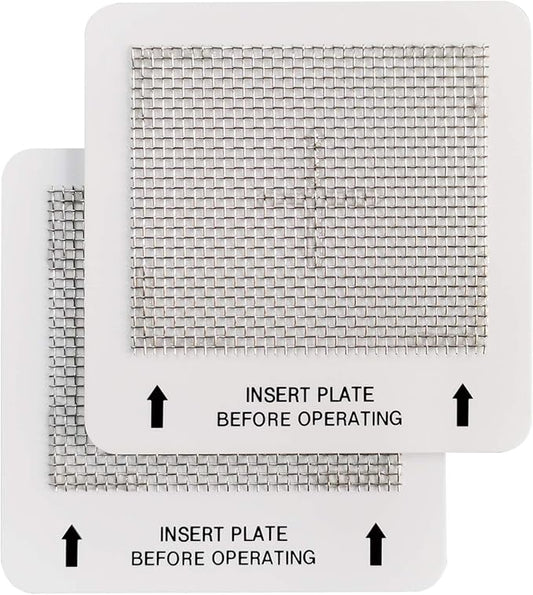 Universal Ceramic Ozone Plates for Generic Ozone Generators Washable Purification Air Purifier, 4.5" x 4.5" Inches Replacement Ozone Plates (2Pack)