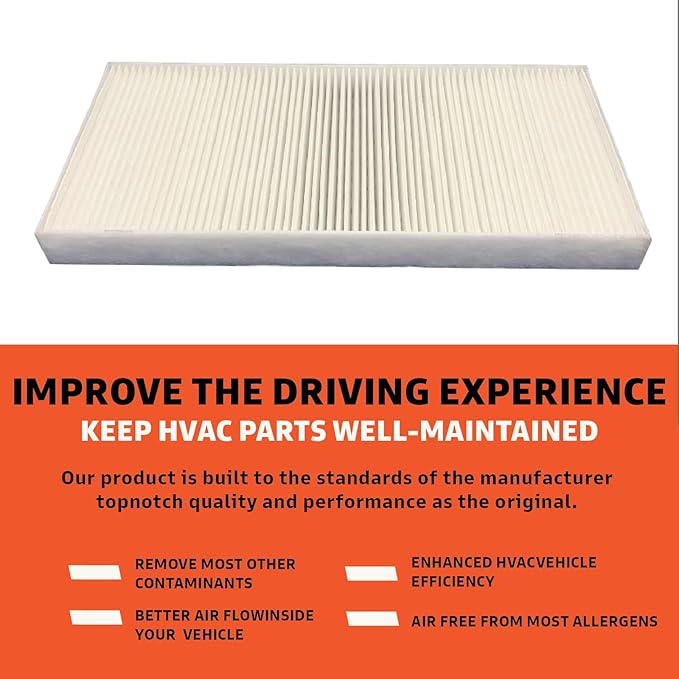 Cabin Air Filter Replacement - Pack of 1 - Made in USA - Compatible with 2017-2022 Alfa Romeo Giulia 2.0L, 2.9L and 2018-2022 Stelvio 2.0L, 2.9L - Replaces O.E. 68320112AA