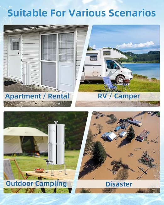 Alkaline Carbon Rods (2 Pack) for Gravity Water Filters – Raises pH up to 9.2, Replacement for Berkey® BB9-2® Black Filters, Berkey® Gravity System & More, NSF/ANSI 42 Certified