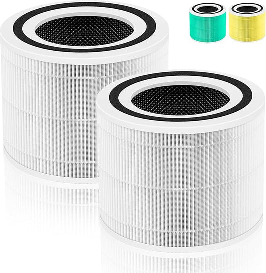 240 True HEPA Replacement Filter 14 for Puro 240 Air Purifier,3-in-1 High-Efficiency HP-14 with Activated Carbon Filter,2 Pack,White