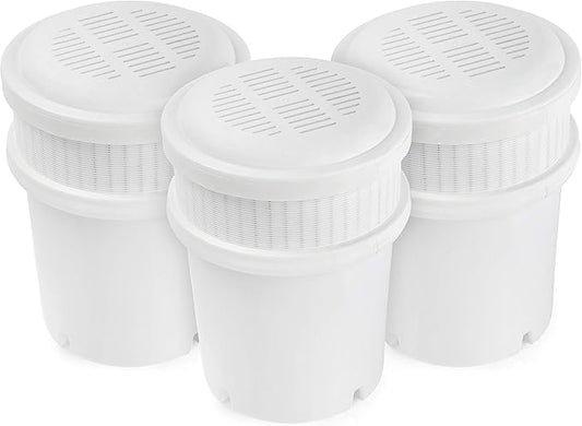 AquaBliss Replacement Water Filter Cartridges – XL 2 Times Longer Lasting, Purifying Water Filters Deliver Clean Tasting Drinking Water Free from Harmful Disinfectants & Sediment. 3-Pack (AB-FWPC)