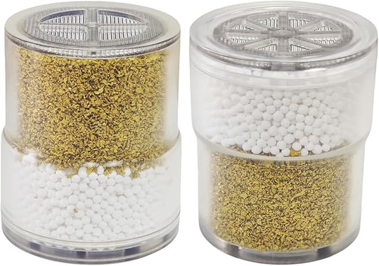 Shower Filter for JOLIE Shower Head Filter Replacement Cartridge - KDF - Clear - 2 Pack