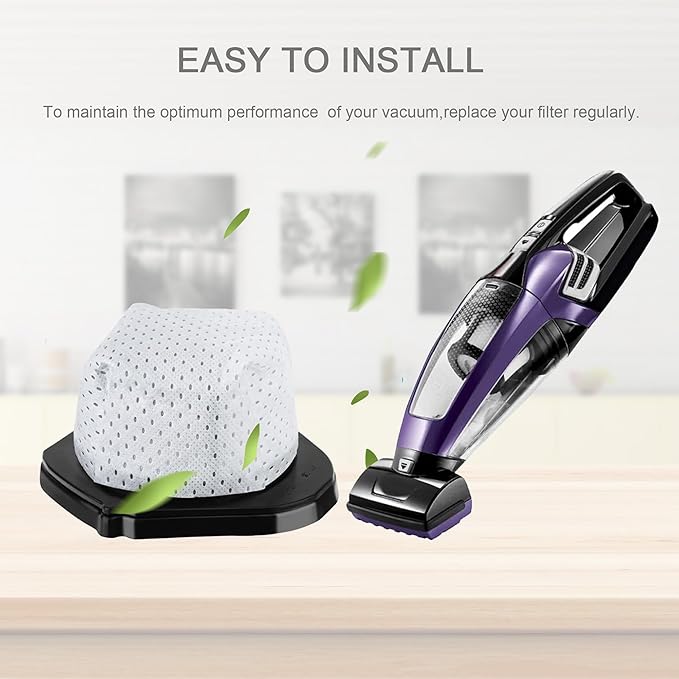 EZ SPARES 4PCS Replacement For Shark XSB726N Washable Dust Cup Filter Hepa Models SV75 SV70 SV726 Hand Vacs SV736, SV738, SV748, SV760