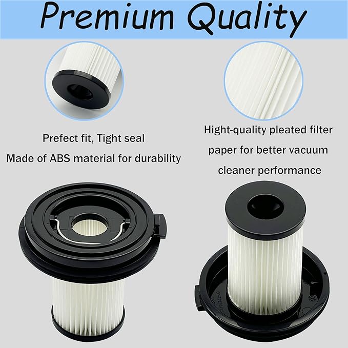 4 Pack HEPA Filters Replacement for Bissell CleanView XR 200W/ CleanView XR Pet 300w Lightweight Cordless Vacuum 3789U, 3789X, 3789, 3797V, 3797W, 3797, 1638010