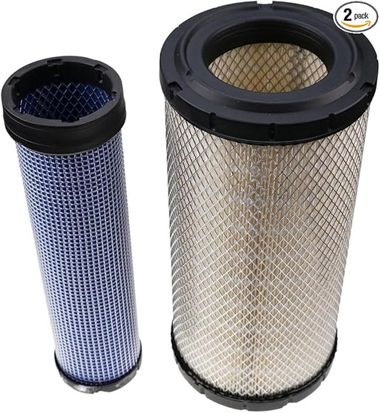 Engine Air Filter Compatiblw with Donaldson P828889 P829333 John Deere AT171853 AT171854 Caterpillar Cat Backhoe 110-6326 110-6331 Wix 46569 Case 222422A1 Baldwin RS3545 Engine Air Filtration