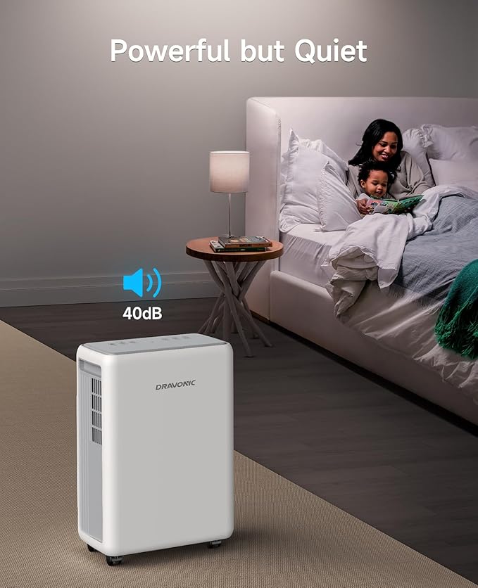 2000 Sq. Ft Dehumidifier for Basement, 30 Pint Dehumidifiers for Home, Bedroom and Bathroom, 3 Modes Dehumidifier with Drain Hose, Smart Humidity Control, 24H Timer (White and Gray)
