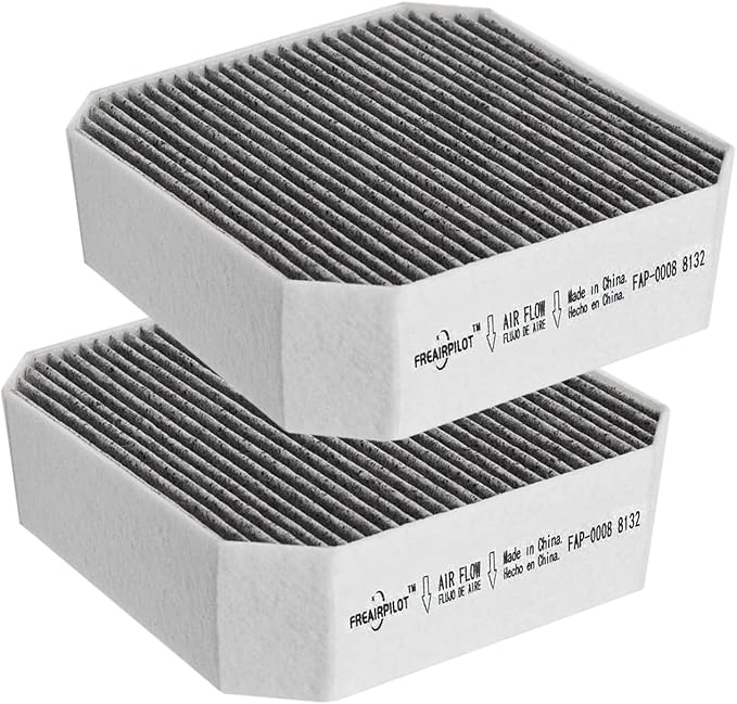 Freairpilot 2PCS Air Filter Replacement for Molekule Air Purifiers,Pre-Filter Replacement with Activated Carbon.