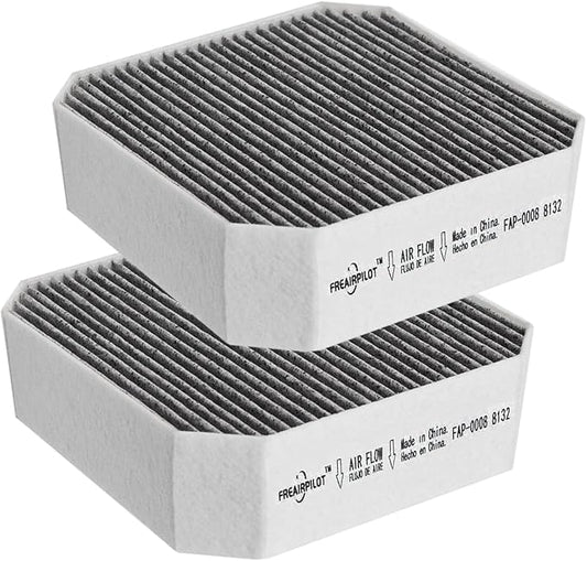 Freairpilot 2PCS Air Filter Replacement for Molekule Air Purifiers,Pre-Filter Replacement with Activated Carbon.